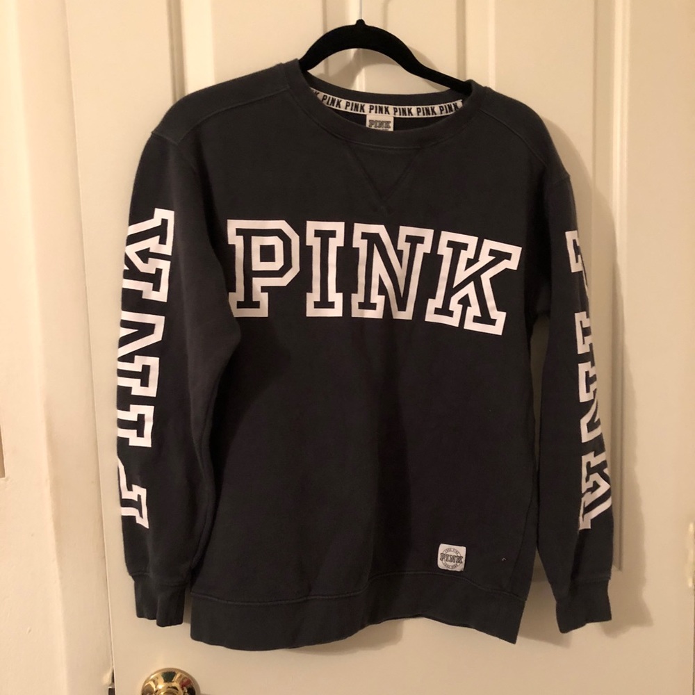 Crew neck pink sweatshirt